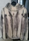 Норковый полушубок из цельного меха