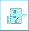 Студия 25.5 м2 в ЖК «Калинино-парк» 943 500 руб.
