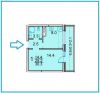 1 к. кв 30.3 м2 в ЖК «Калинино-парк» с балконом 7 м2 1060 500 руб.