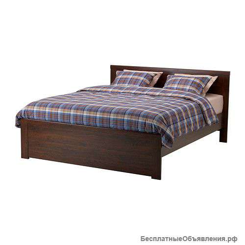 Кровать двухспальная IKEA 160 * 200 с матрасом