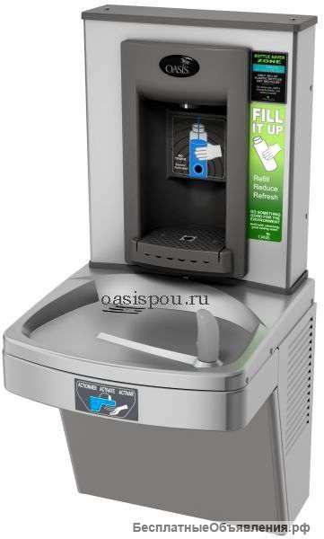 Сенсорный питьевой фитнес комплекс очистки и охлаждения воды Oasis PV8EBFY для аэропортов и метро