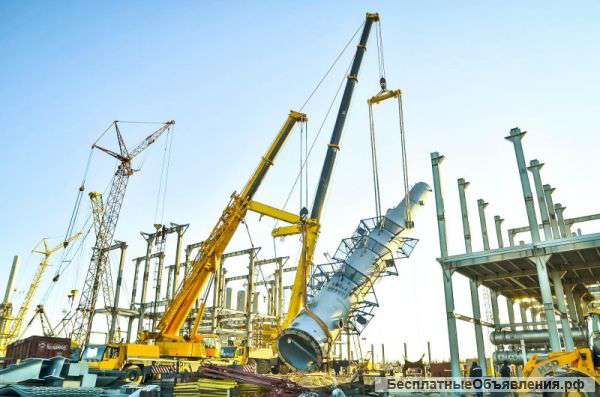 Аренда крана 100, 120, 160, 200, 220, 250, 300, 350, 400, 500, 600, 700, 750, 1000 тонн