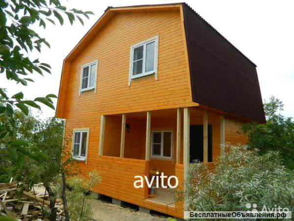 Каркасный, дачный дом 60 м2 + встроенная терраса