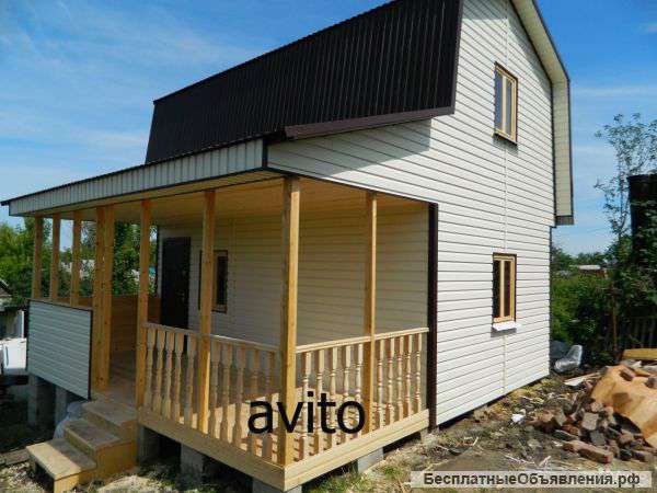 Каркасный, дачный дом 45 м2 + терраса