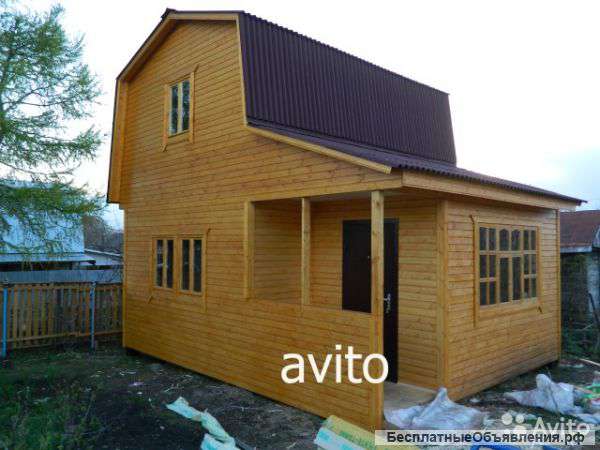Каркасный дачный дом 37 м2 + терраса + веранда