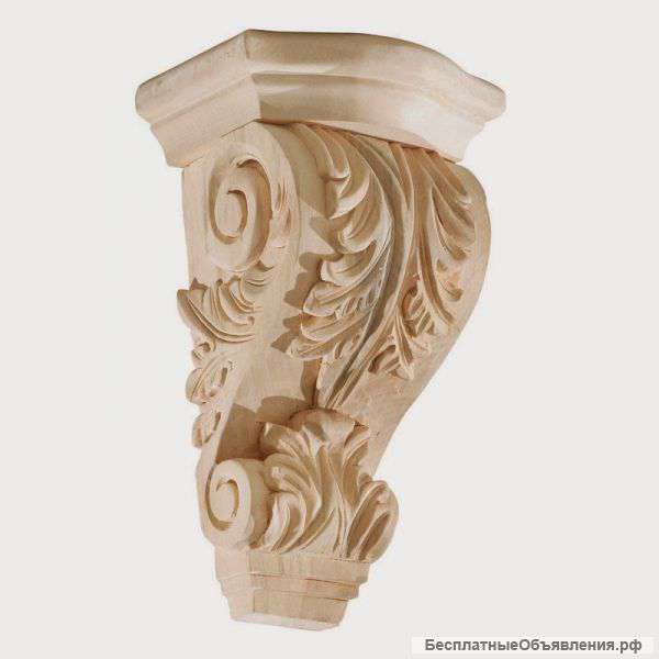 Кронштейн резной деревянный