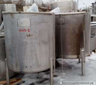 Емкости нержавеющие, объем 1 куб.м.