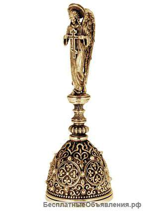 Колокольчик Ангел Хранитель Бронза Ручная работа