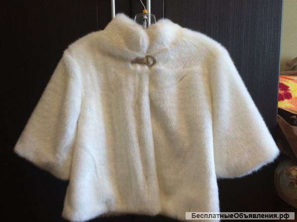 Накидка (шубка) на свадебное платье