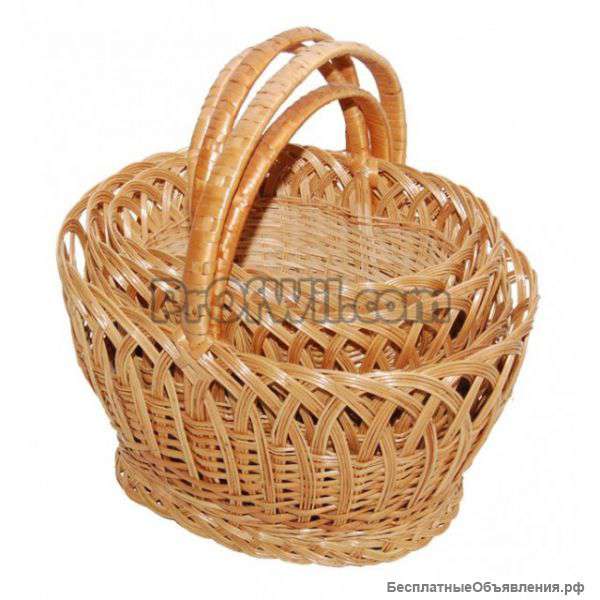 Плетеные пасхальные корзины оптом