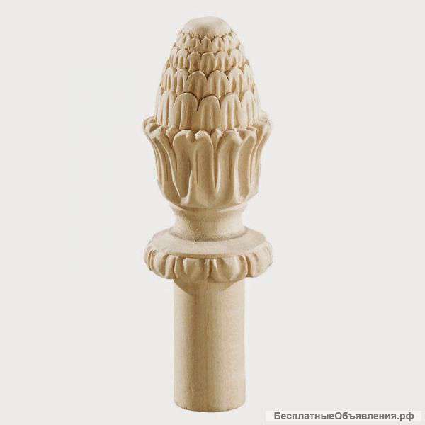 Наконечник резной деревянный
