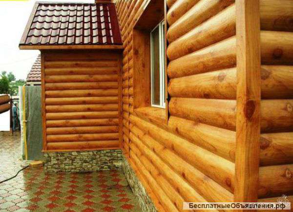 Сайдинг"Бревно"металический