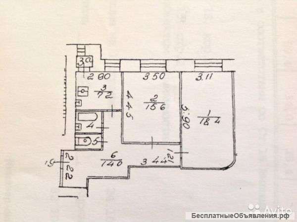 2-комн. квартира, г. Москва, Дегтярный пер, 15к2.
