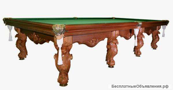 Бильярдный стол резной "Держава"