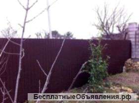 Забор из профнастила