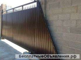 Консольные откатные ворота