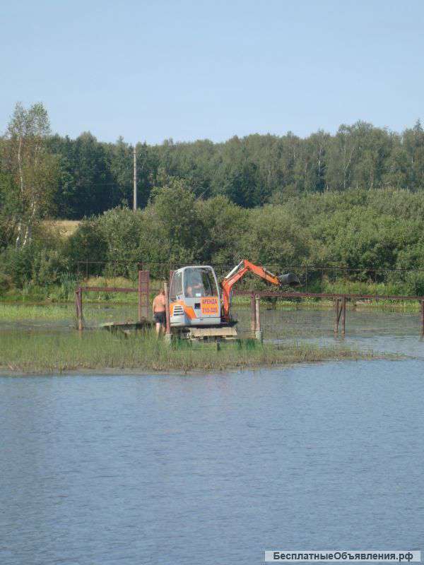 Очистка водоемов с воды под ковш