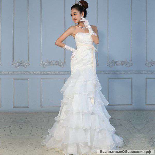 Нежное свадебное платье