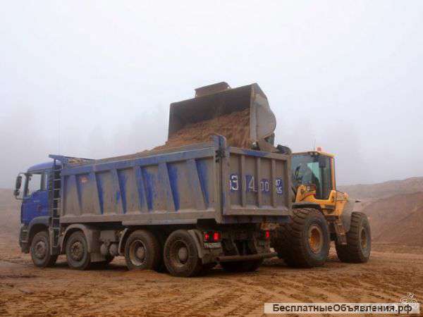 Доставка песка,щебня,земли