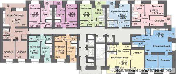 1-комнатную квартиру в Центральном районе жилого комплекса ЖК "ПОКРОВКА-life"