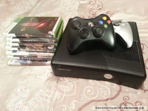 Xbox 360 с дисками лицензионный