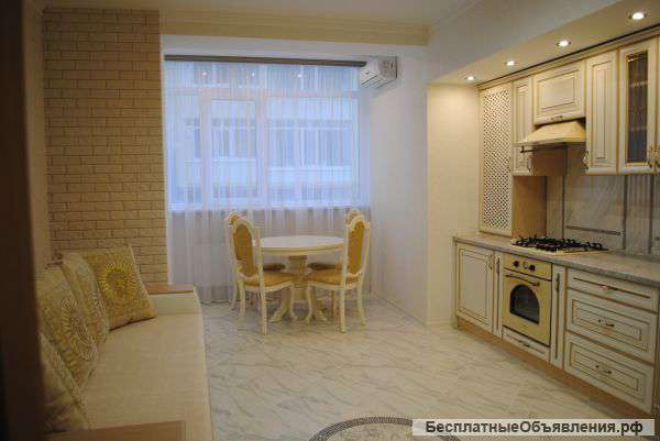 Квартира в Севастополе,400 м.до пляжа.Дорогой ремонт,мебель,техника.Новый дом