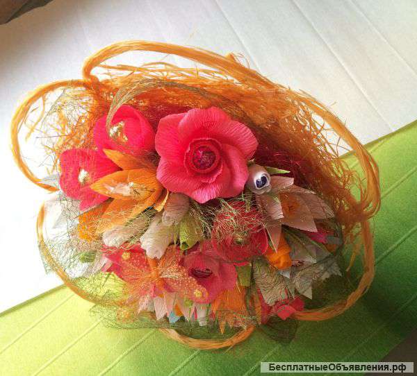 Большой конфетный букет "Вуаль"