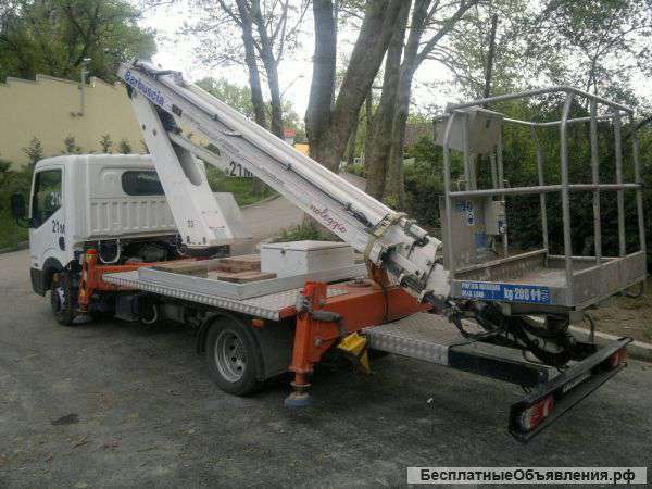 Аренда автовышки Nissan Cabstar 21м
