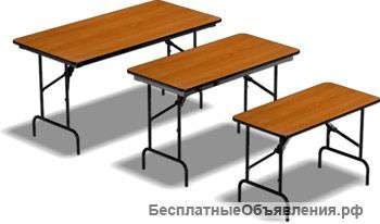 Складные столы, стулья и скамейки