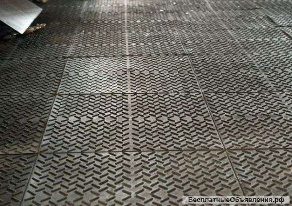 Плитка из резины для самостоятельного монтажа покрытия в гараже или мастерской