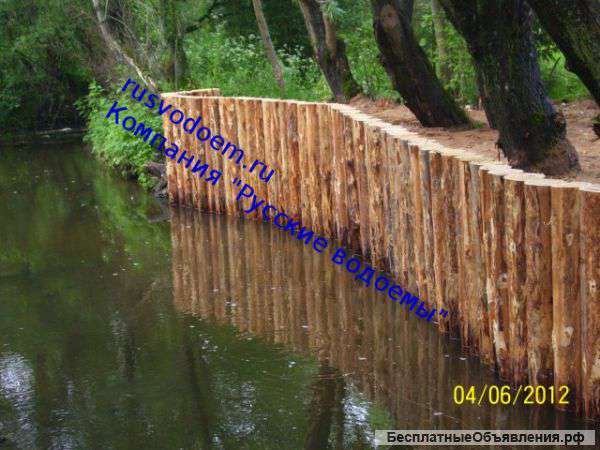 Берегоукрепление лиственницей не дорого