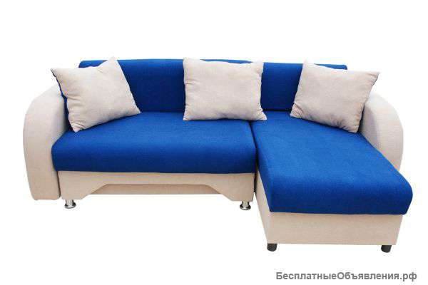 Угловой диван апрельn1 Синий с бежевым производств