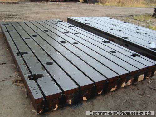 Плиты монтажные чугунные