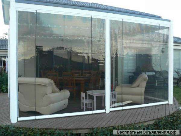 Пристройки к дому, каркасно-тентовые террасы