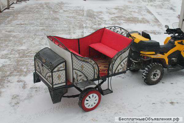 Прогулочная карета (прицеп для квадроцикла)