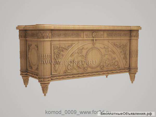 Комод резной деревянный