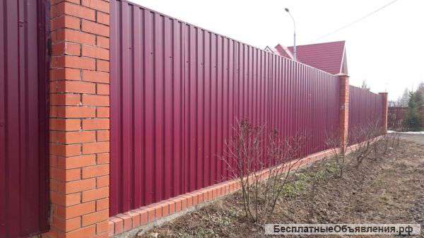 Изготовим и установим забор любой сложности «под ключ»