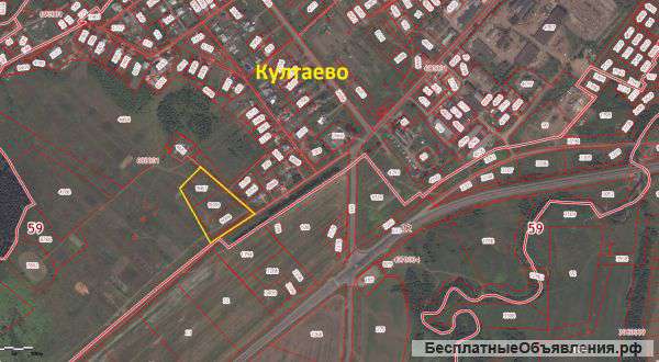 Култаево, земельный участок 50 с. пром. назначения