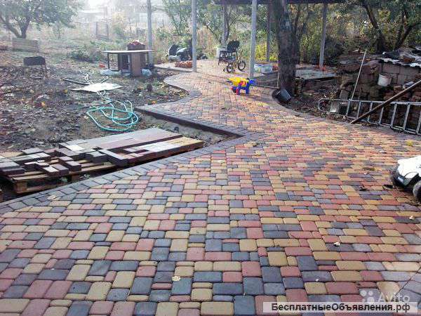 Благоустройство.Асфальтирование укладка тратуарной плитка