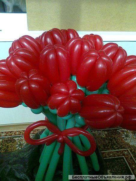 Букеты цветов из шаров