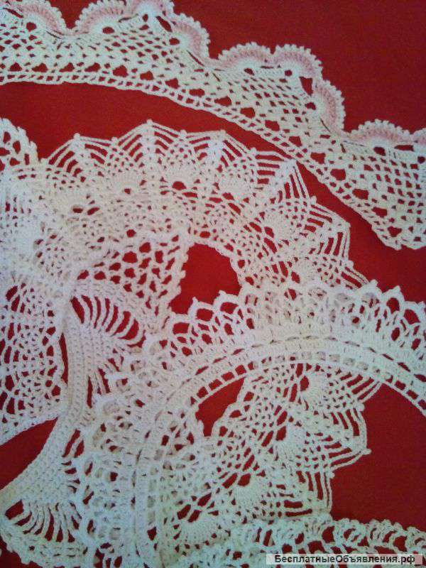 Воротнички ажурные вязаные