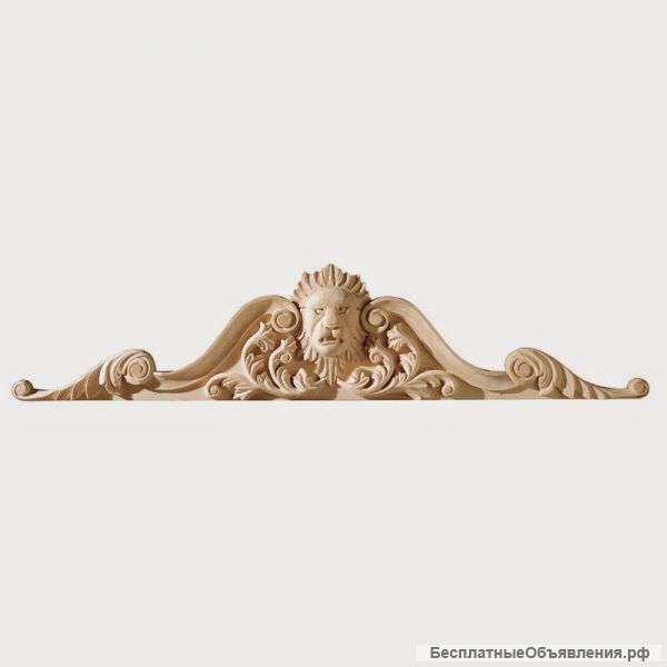 Декор резной деревянный Лев