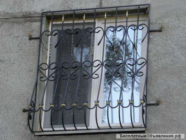 Решетки на окна кованые, металлические