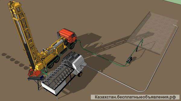 Установка скважинной добычи россыпных драгоценных камней