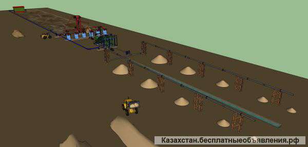 Ооборудование разработки и обогащения строительного и формовочного песка