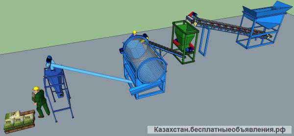 Минизавод фермера производства сыпучих удобрений из лежалого помета