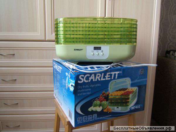 Новая сушилка для овощей и фруктов Scarlett SC-422