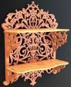 Полка резная деревянная №199