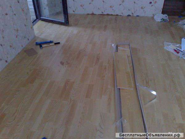 Укладка ламината, паркетной доски