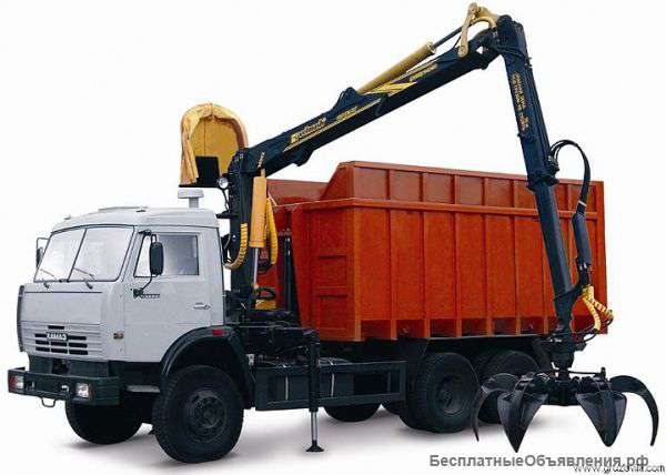 Аренда камаз с манипулятором 22 куба